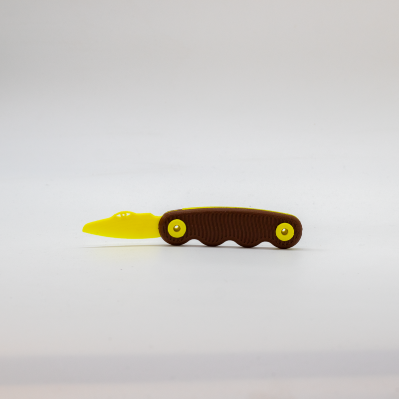 ⁦Brown&Yellow Pocket knife⁩ - الصورة ⁦3⁩