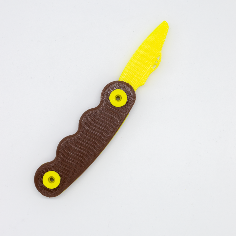 ⁦Brown&Yellow Pocket knife⁩ - الصورة ⁦4⁩