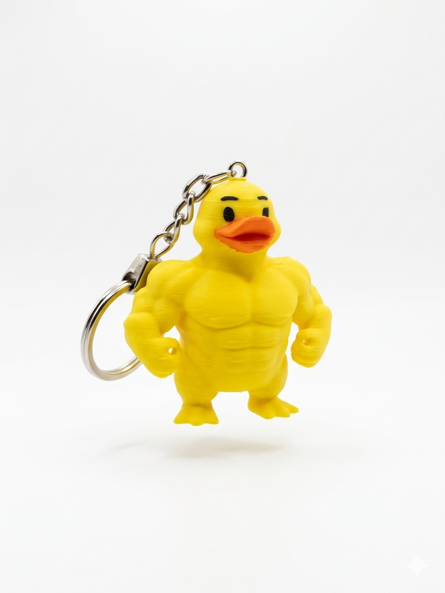 ٍMuscular Duck Wigglitz Keychain - الصورة 5
