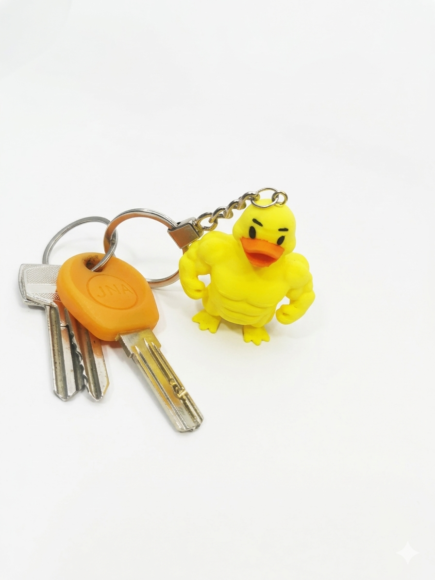 ٍMuscular Duck Wigglitz Keychain - الصورة 3
