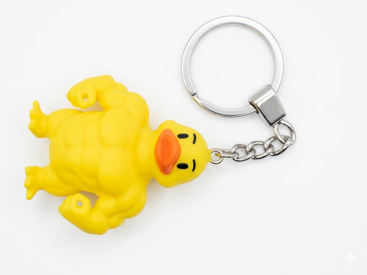 ٍMuscular Duck Wigglitz Keychain - الصورة 4