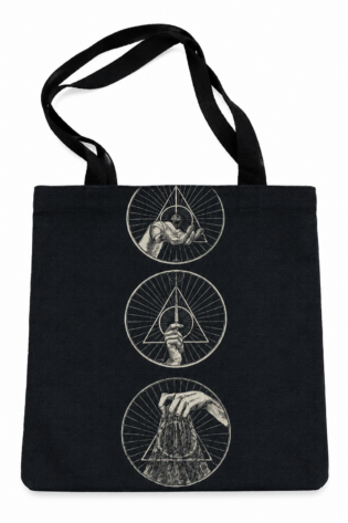 Deathly Hallows 3 Full Print Tote Bag